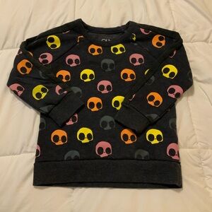 Chaser Raglan Skull Fleece Pullover, Boys Sz. 7